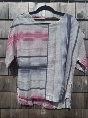 Women’s Caslon Striped Linen Top